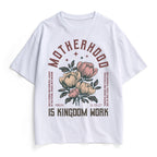 Motherhood Is Kingdom Work Christian Heavy Cotton T-Shirt