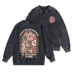 Motherhood Is Kingdom Work Christian Washed Sweatshirt