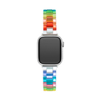 Unisex Rainbow Resin Watch Band for Apple Watch