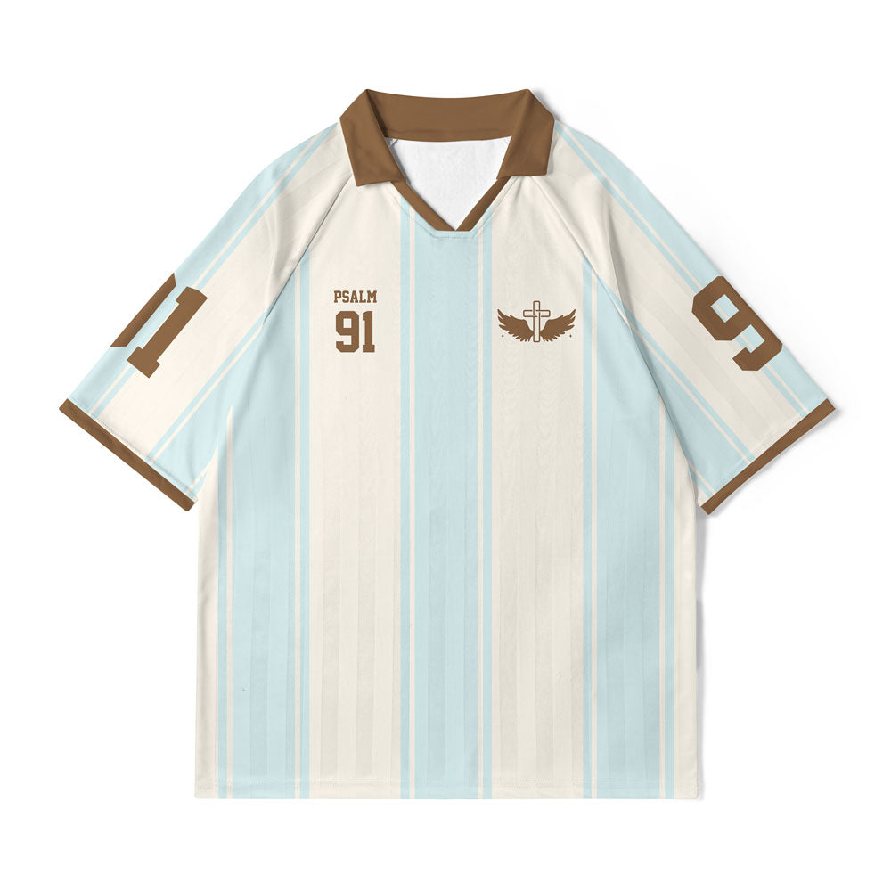 My God In Him Will I Trust Christian Collar Jersey