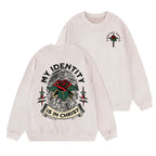 My Identity Is In Christ Christian Washed Sweatshirt
