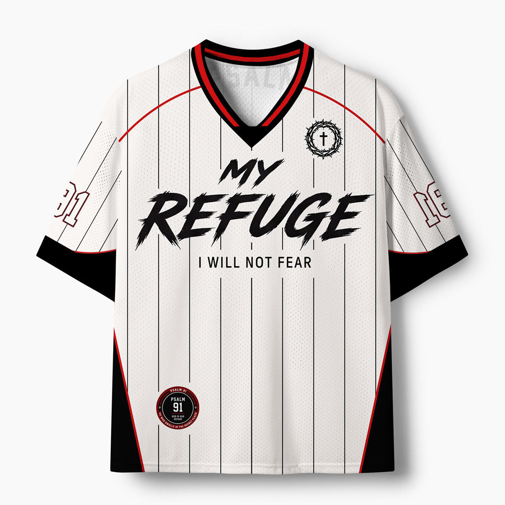 My Refuse I Will Not Fear Christian Mesh Jersey