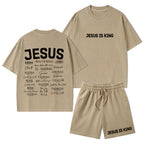 Names Of Jesus Christian Washed T-Shirt & Shorts