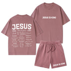 Names Of Jesus Christian Washed T-Shirt & Shorts