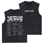 Names Of Jesus Christian Washed Tank Top