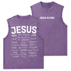 Names Of Jesus Christian Washed Tank Top