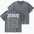 Names Of Jesus Christian Washed V-Neck T-Shirt