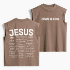 Names Of Jesus Christian Women's Washed Tank Top
