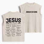 Names Of Jesus Christian Women's Washed Tank Top