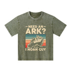 Need An Ark I Noah Guy Funny Vintage Christian Kid Washed T-Shirt