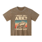 Need An Ark I Noah Guy Funny Vintage Christian Kid Washed T-Shirt