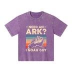 Need An Ark I Noah Guy Funny Vintage Christian Kid Washed T-Shirt