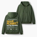 Need Prayer Christian Fleece-Lined Full-Zip Hoodie