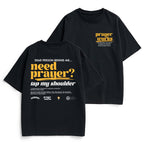 Need Prayer Tap My Shoulder Christian Heavy Cotton T-Shirt