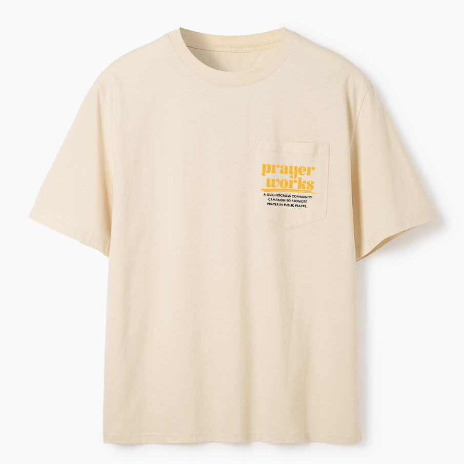 Need Prayer Tap My Shoulder Christian Unisex Pocket T-Shirt