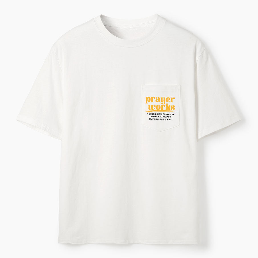 Need Prayer Tap My Shoulder Christian Unisex Pocket T-Shirt