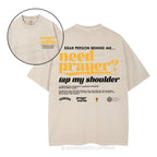 Need Prayer Tap My Shoulder Christian Washed T-Shirt