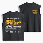 Need Prayer Tap My Shoulder Christian Women's Washed Tank Top