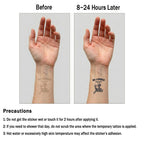 No Longer Dead Inside Because We Have Jesus 12pcs Christian Temporary Tattoos
