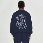 No Luck All God Christian Fleece Sweatshirt