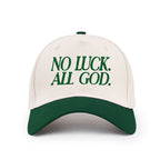 Membership No Luck All God Christian Trucker Hat