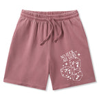 No Luck All God Christian Washed Shorts
