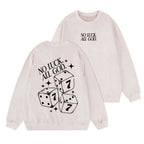 No Luck All God Christian Washed Sweatshirt