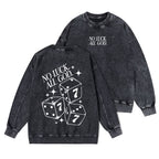 No Luck All God Christian Washed Sweatshirt