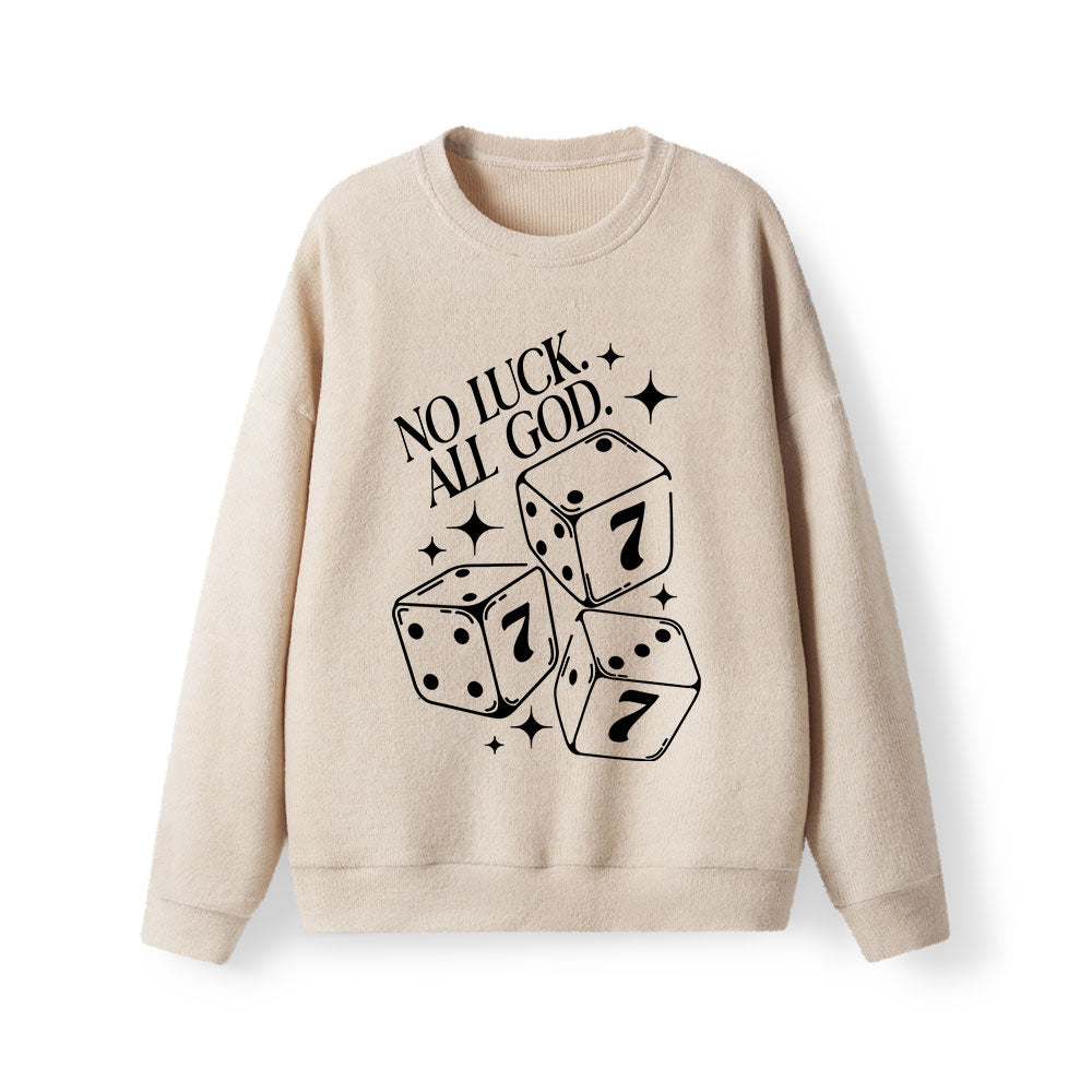 No Luck All God Lightweight Sweater