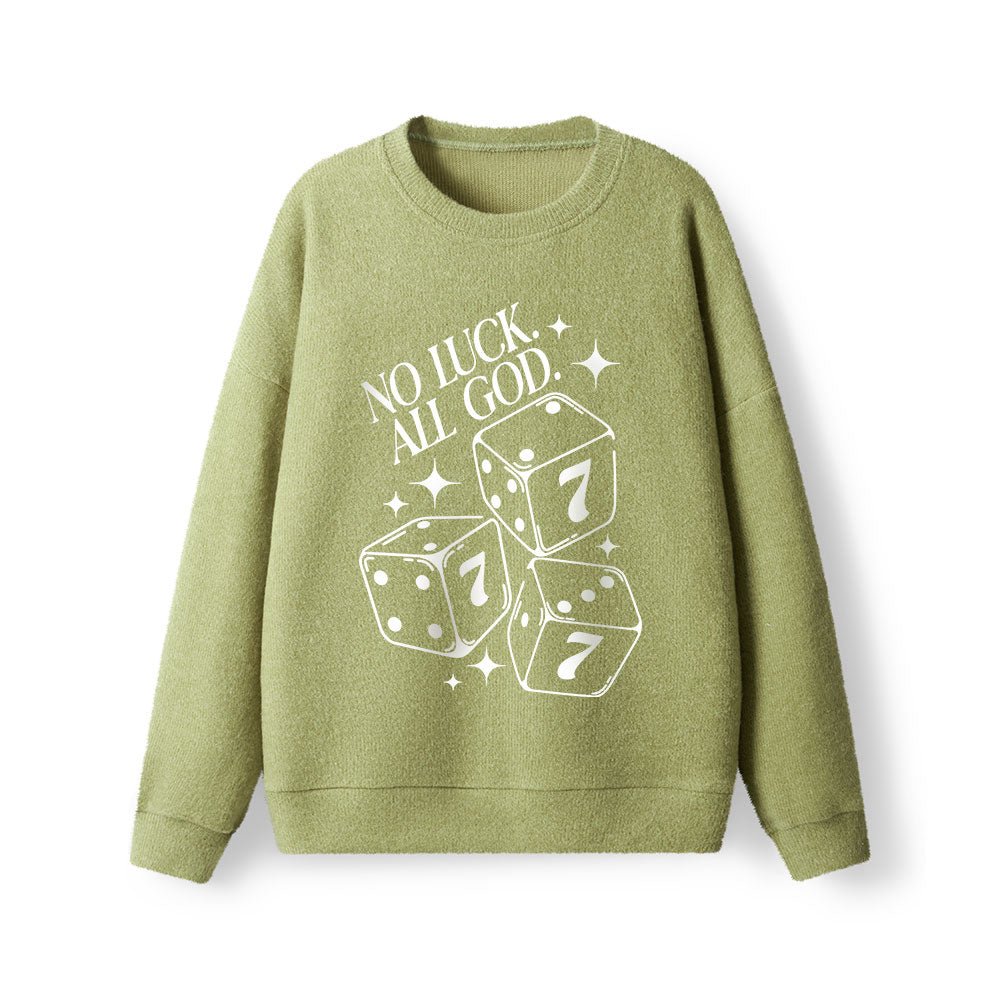 No Luck All God Lightweight Sweater