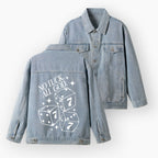 No Luck But God Christian Denim Jacket
