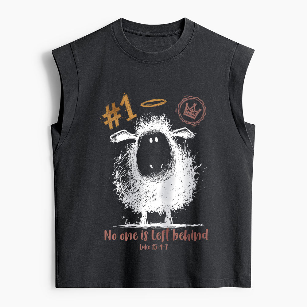 No One Is Left Behind Christian Women's Washed Tank Top