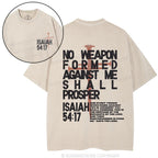 No Weapon Christian Washed T-Shirt