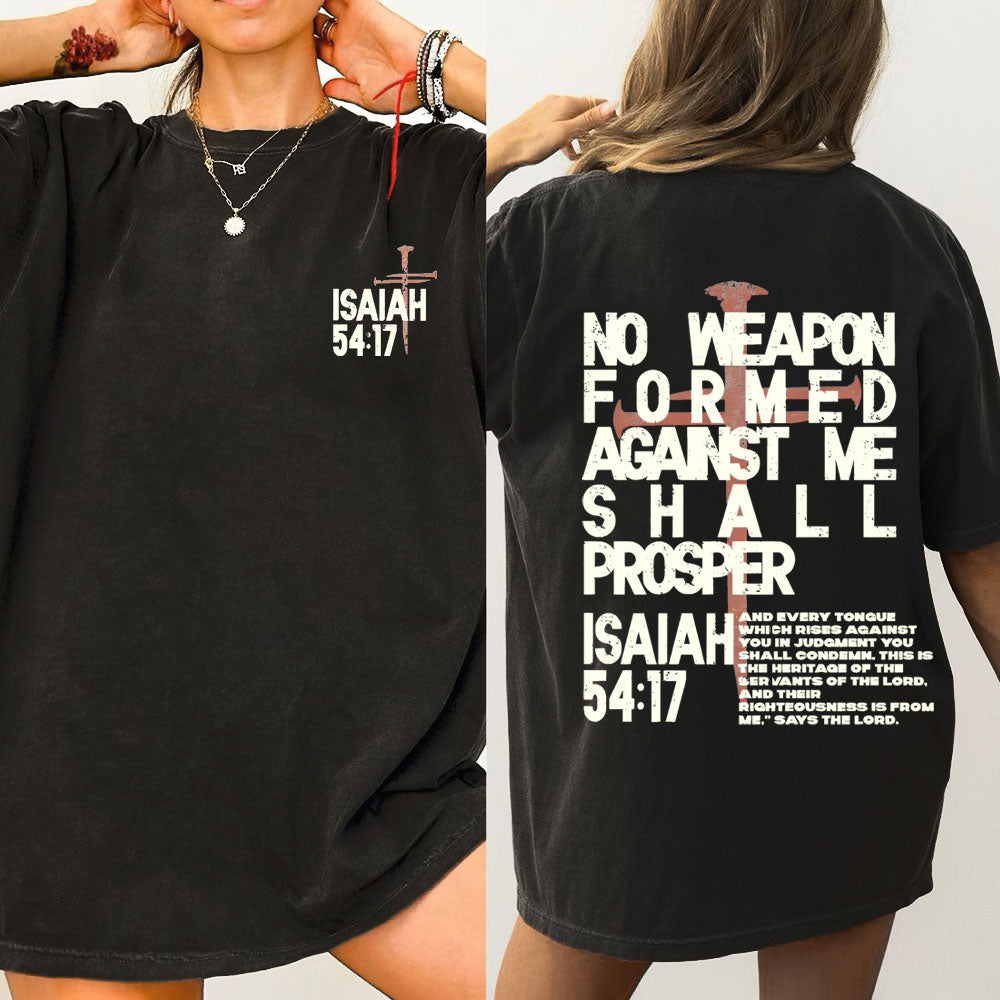 No Weapon Christian Washed T-Shirt