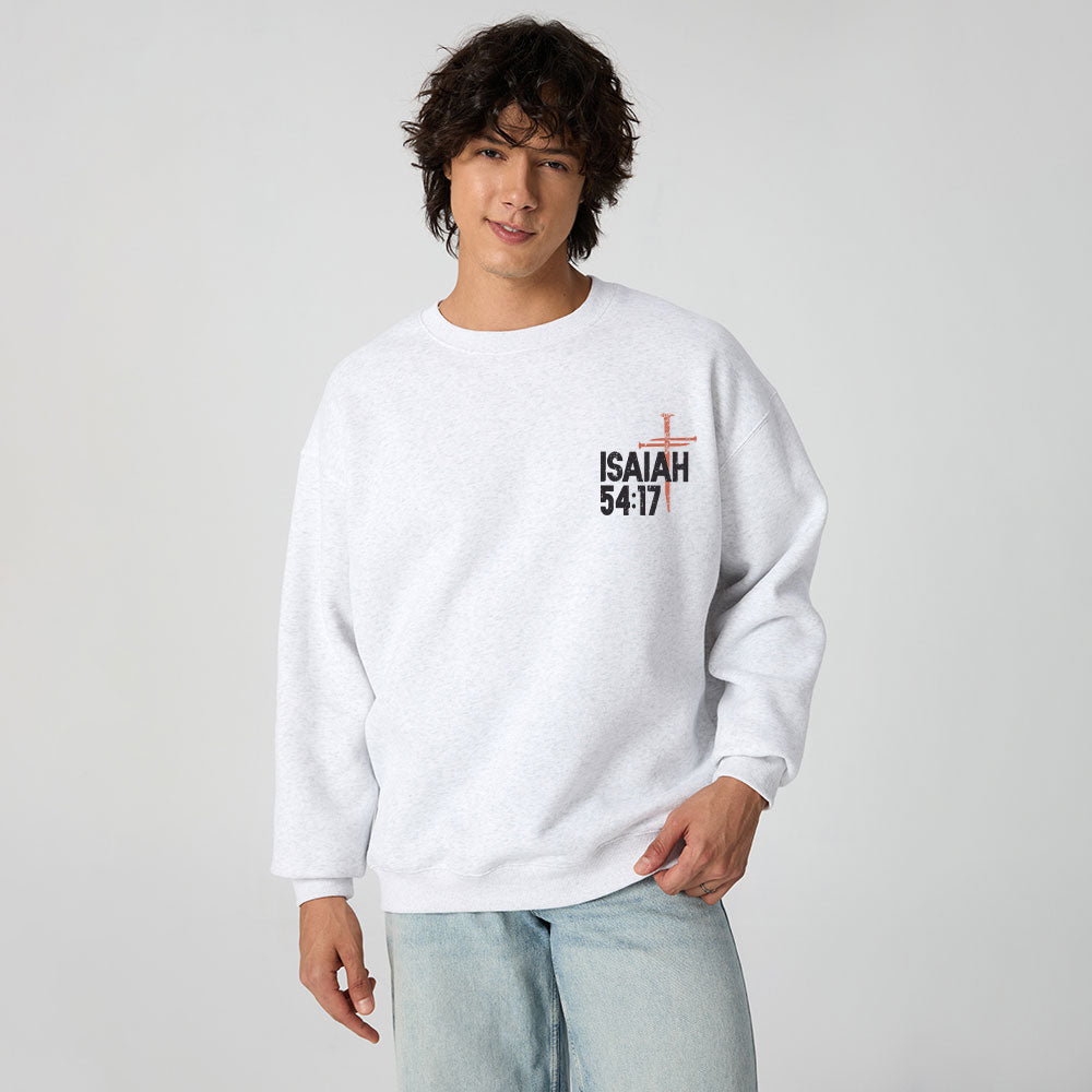 No Weapon Formed Christian Fleece Sweatshirt