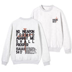 No Weapon Formed Christian Fleece Sweatshirt