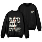 No Weapon Formed Christian Fleece Sweatshirt