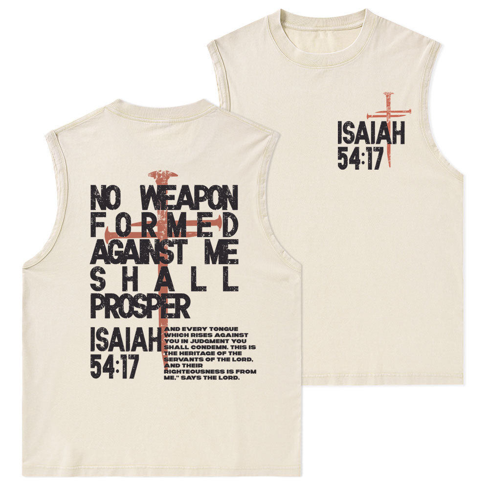 No Weapon Christian Washed Tank Top