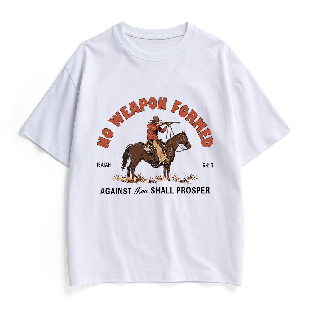 No Weapon Formed Christian Heavy Cotton T-Shirt