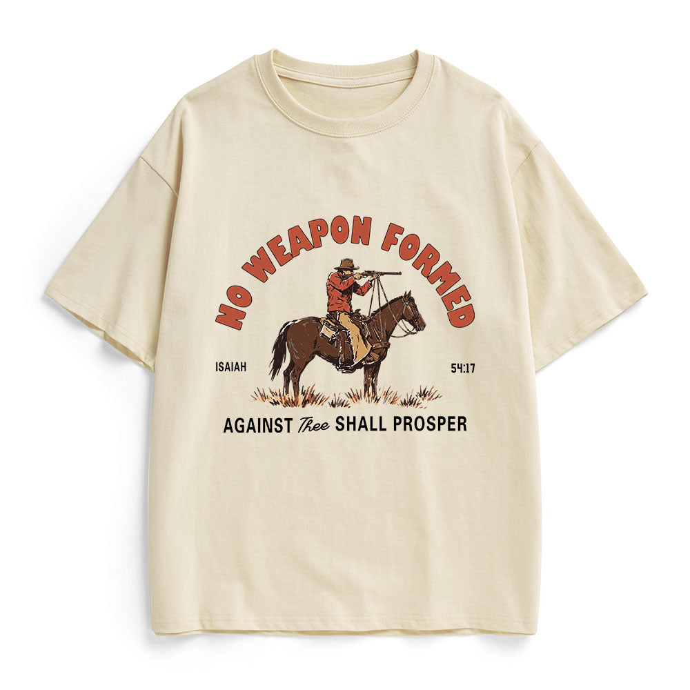 No Weapon Formed Christian Heavy Cotton T-Shirt