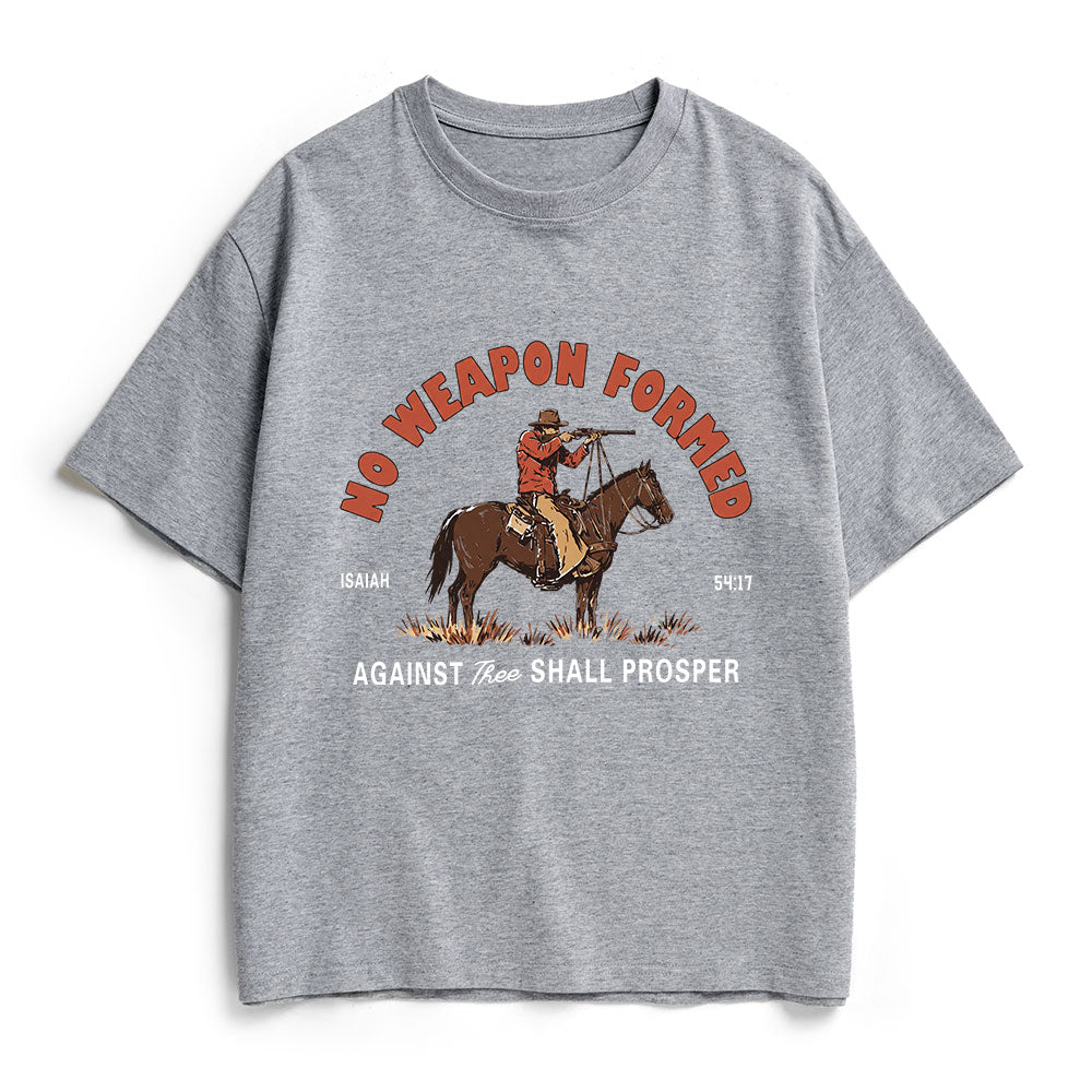 No Weapon Formed Christian Heavy Cotton T-Shirt