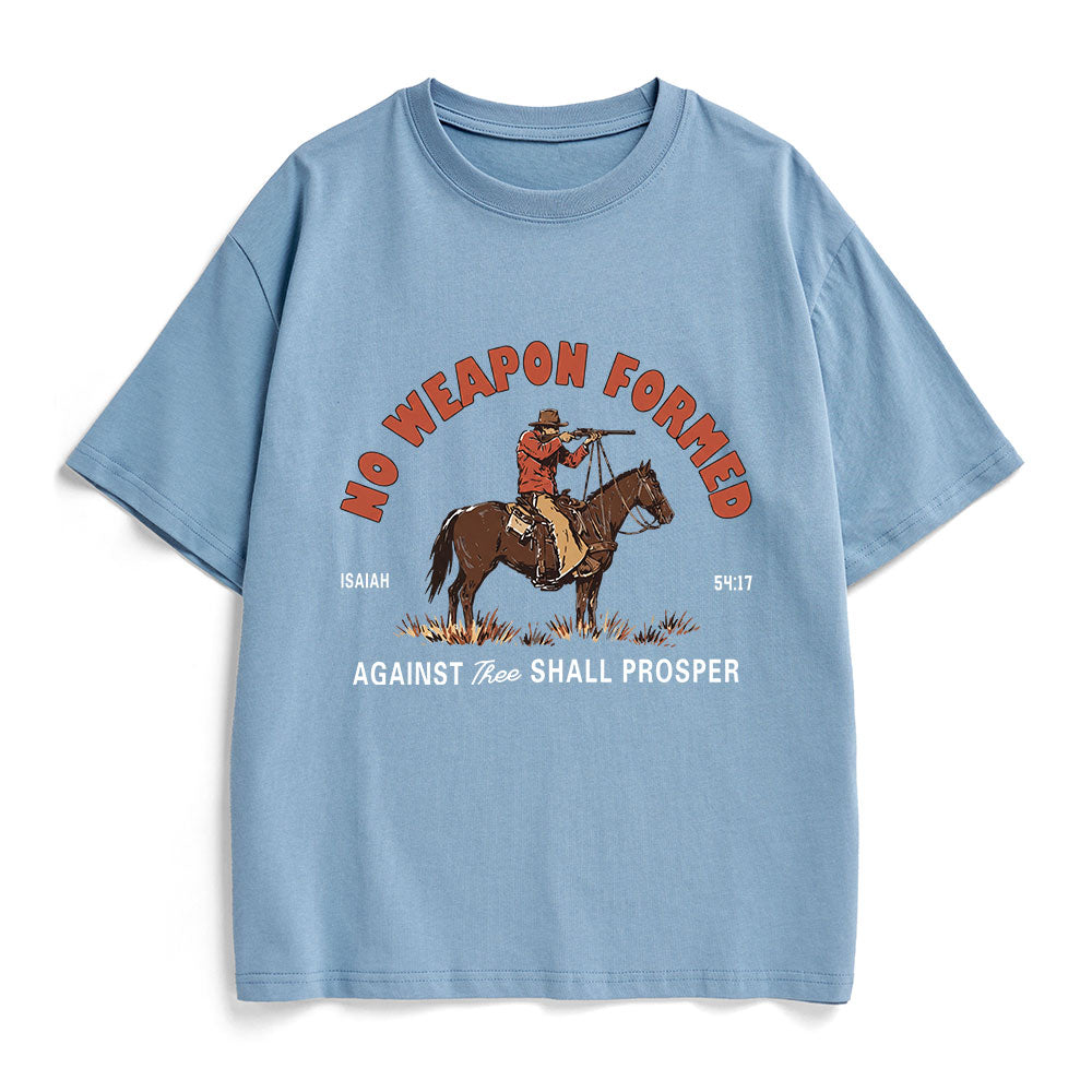 No Weapon Formed Christian Heavy Cotton T-Shirt