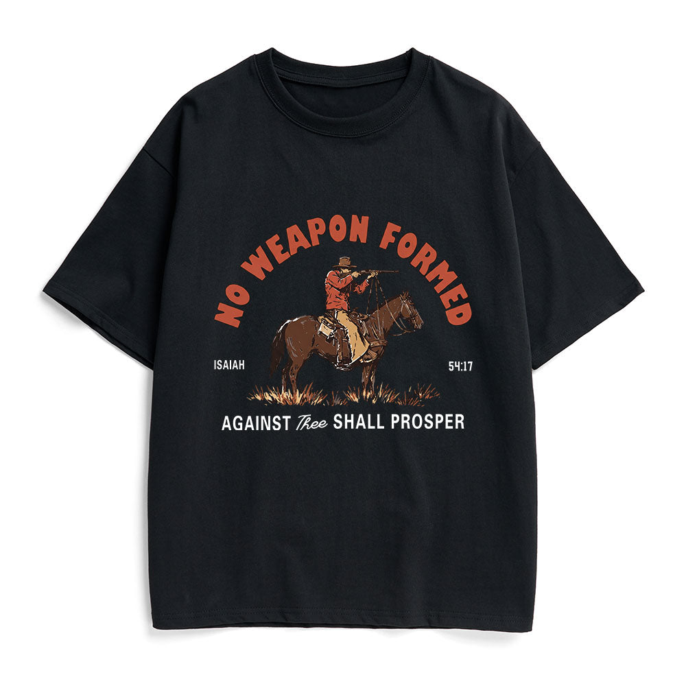 No Weapon Formed Christian Heavy Cotton T-Shirt