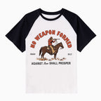 No Weapon Formed Christian Raglan Sleeve T-Shirt