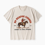 No Weapon Formed Christian Washed V-Neck T-Shirt