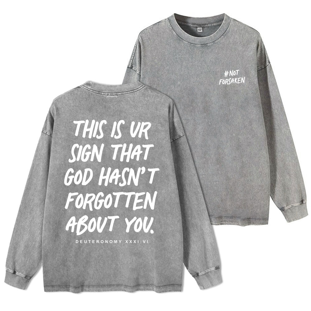 Not Forsaken Washed Long Sleeve T-Shirt