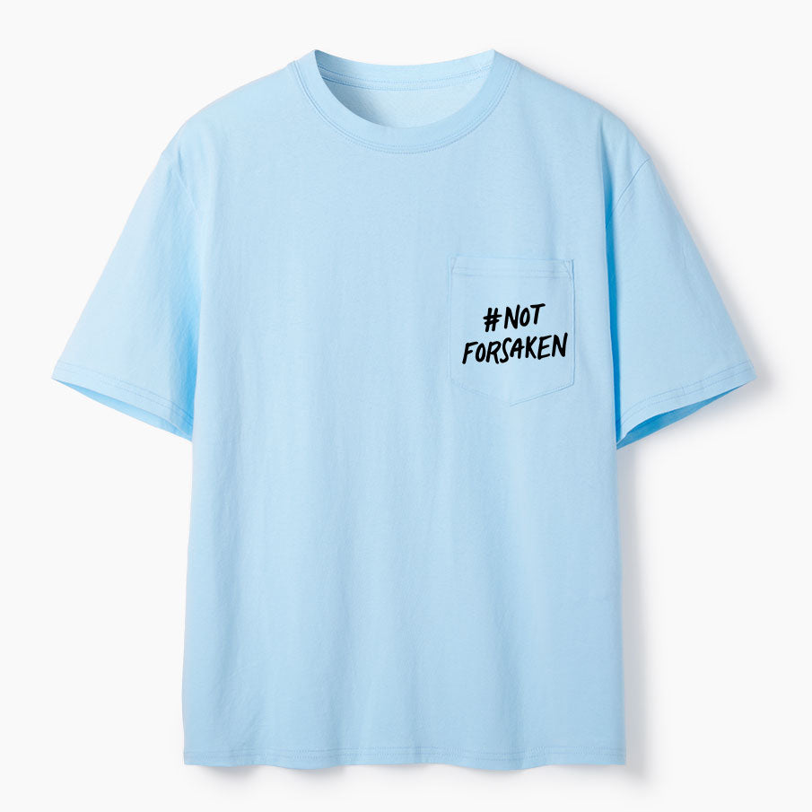 Not Forsaken Christian Unisex Pocket T-Shirt