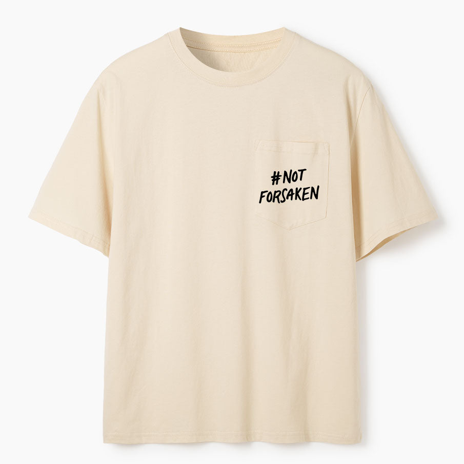 Not Forsaken Christian Unisex Pocket T-Shirt