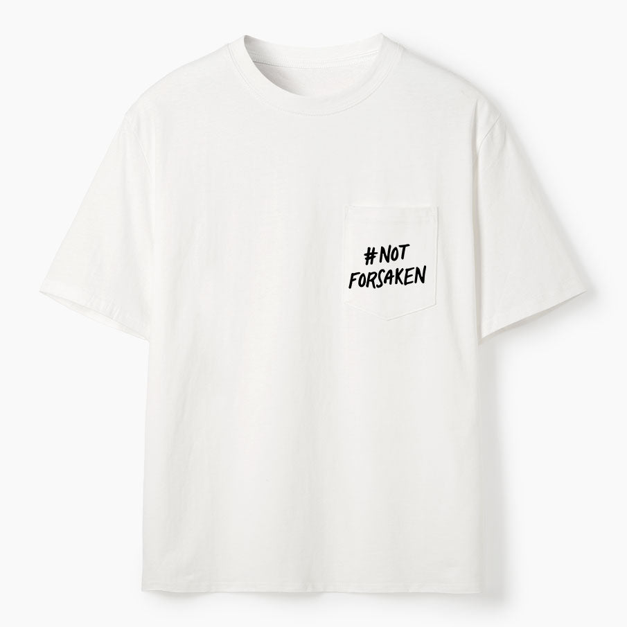 Not Forsaken Christian Unisex Pocket T-Shirt
