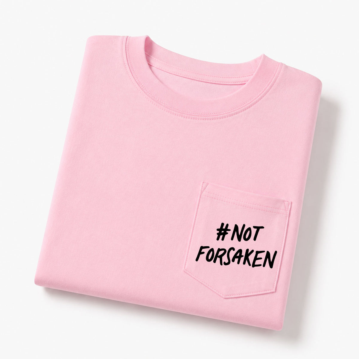 Not Forsaken Christian Unisex Pocket T-Shirt